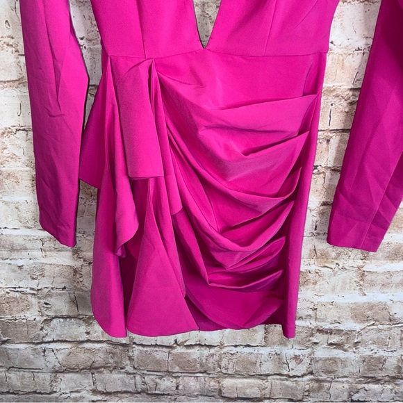 Michael Costello REVOLVE Fena Mini Dress in Fuchsia Size Small NEW - Picture 7 of 10